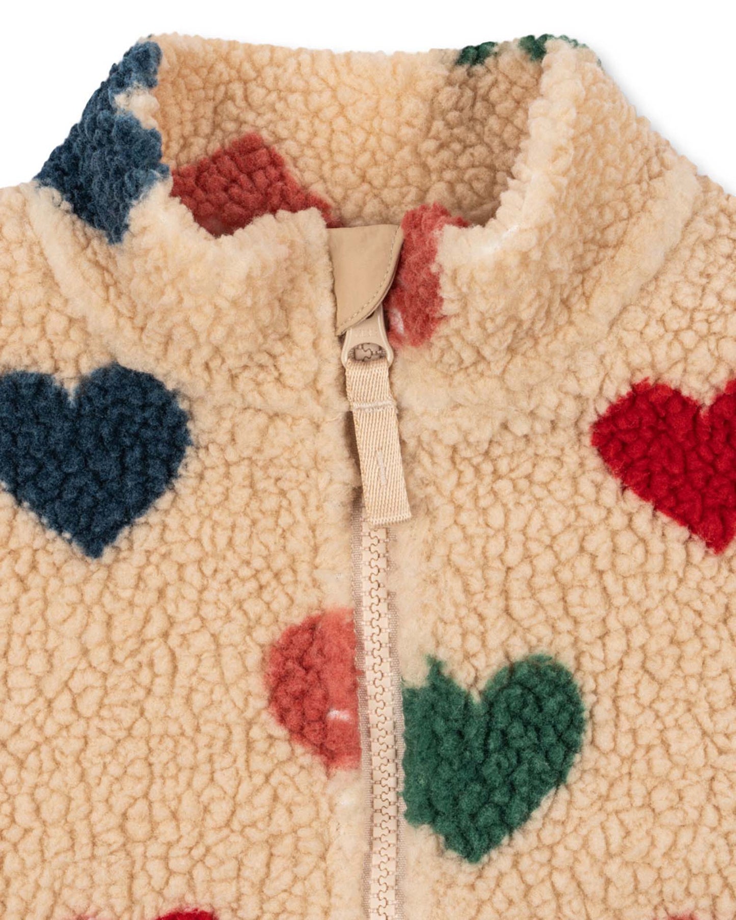 Konges Sløjd jody teddy jacket in bon coeur coloré
