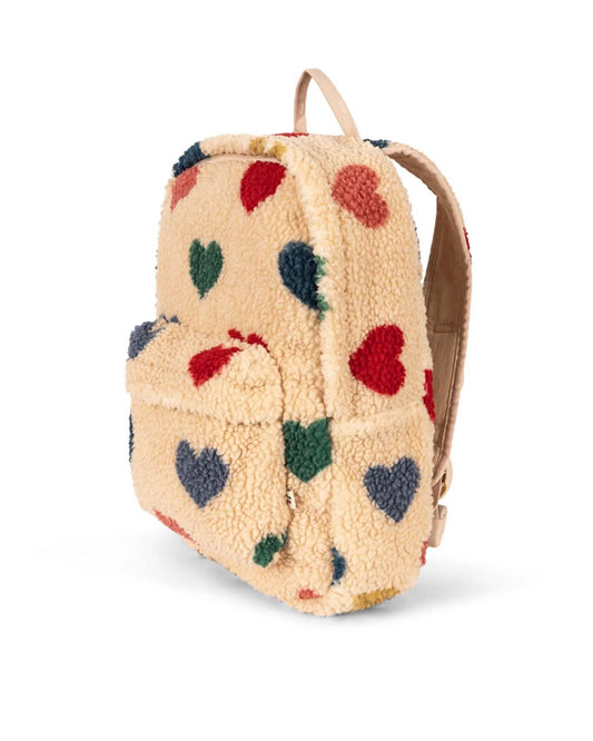 Konges Sløjd jody teddy backpack in bon coeur coloré