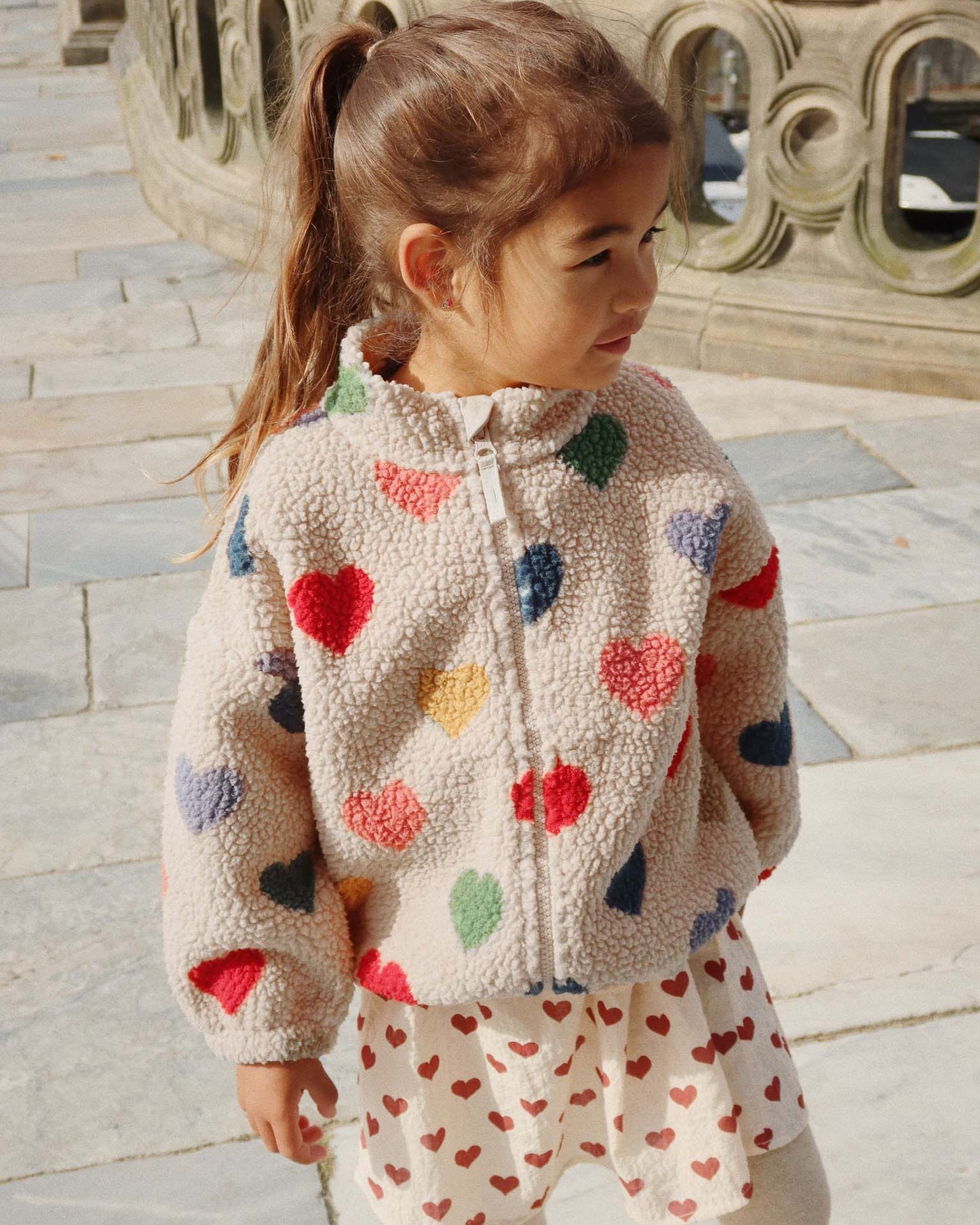 Konges Sløjd  jody teddy jacket in bon coeur coloré